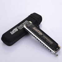 Easttop harmonica chromatic harmonica 16 หลุม 64 tone ในสต็อก professional harmonica พร้อมกล่องของขวัญที่ดีที่สุดสำหรับผู้เล่นมืออาชีพเริ่มต้นนักเรียน T16-64K