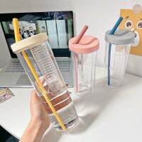 Reusable แก้วพลาสติกไม่มีหูจับพร้อมฝาปิดและฟางถ้วยแก้วแบบมีหลอด Drinkware เหยือกคริสต์มาสขาย 700ml