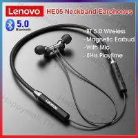 Lenovo HE05 HE05X หูฟังบลูทูธ In Ear Sports IPX5 Waterproof Bluetooth 5.0 หูฟังใส่ออกกำลังกาย earphone หูฟังไร้สาย หูฟังแบบสอดหู   LNV02