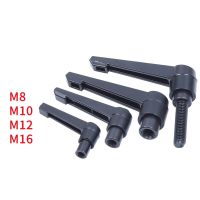 1pcs M4 M5/ M6 M8 M10 M12 Female Thread Adjustable Handle Knob Metal Thread Black Adjustable Clamping Handles Lever Door Hardware