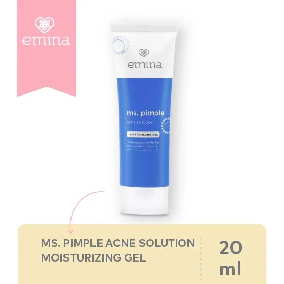 Emina Ms. Pimple Acne Solution Moisturizing Gel 20 mL Pelembab Wajah