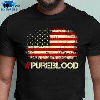 Pure Blood Movement #Pureblood Freedom Us American Flag T-Shirt Custom Aldult Teen Unisex Digital Printing Tee Shirts Xs-5Xl