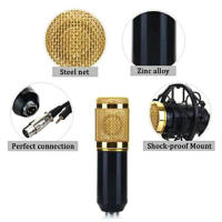 ไมค์อัดเสียง ไมค์ คอนเดนเซอร์ (Pro Condenser Microphone BM800) พร้อม ขาตั้งไมค์โครโฟน และอุปกรณ์เสริม (โช้คอัพโลหะ)