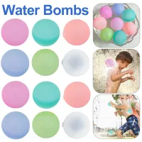 6/12pcs Reusable Water Balloons for Kids Adults Silicone Water Ball Water bomb Open Summer Splash Party Pool Bath Water Toys Balloons