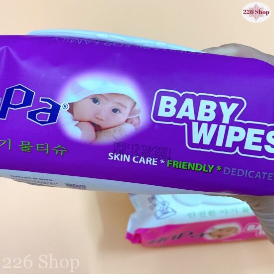 Khăn ướt anpa loại lớn 125gr không mùichính hãng.bao bì có nhiều màu. - ảnh sản phẩm 6