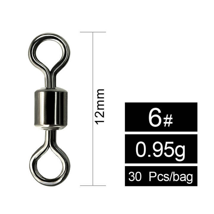 hunthouse-แหวน-lb-เหยื่อเชื่อมต่อ30ชิ้นถุงเชื่อมต่อลูกปืน-s-nap-ตกปลาหมุนกลิ้งสแตนเลสลูกปัด-lw231