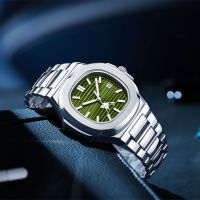 Official authentic nautilus male money business men watch fashion waterproof square automatic pure mechanical watch men --nb230711∈