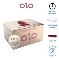 Olo ชมพูปุ่ม ถุงยางอนามัยแบบบางมีปุ่ม 0.01 มม. (10ชิ้น/กล่อง) 0.01 มม. 001 ฟรีไซต์49-52-54 ถุงยาง52 ถุงยางบาง ถุงยางผิวขรุขระ บางเหมือนไม่ได้ใส่ ( ราคาถูก / ส่ง )