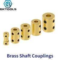 GKTOOLS Pure copper Cylindrical Shaft Coupling Rigid coupling Coupler Motor Transmission Connector