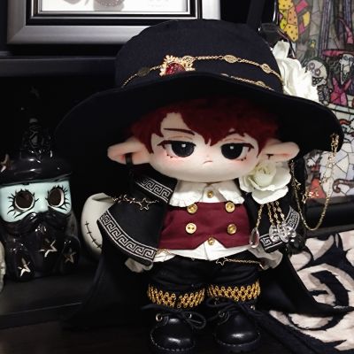 Original Presale Elegant Vintage Gothic Suit 20Cm Plush Stuffed Doll Change Clothes Outfit Toy Accessories Cosplay Xmas Gift