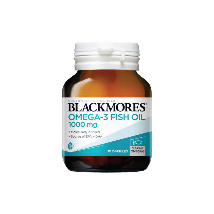 Blackmores Omega3 Fish Oil 1000 mg 30's Lazada