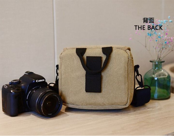 กระเป๋ากล้องผ้าใบกระเป๋าสำหรับ-canon-eos-m10-m6-m5-sx60-sx50-sx30-sx510-1100d-1200d-1300d-450d-500d-600d-550d-เลนส์18-55มม