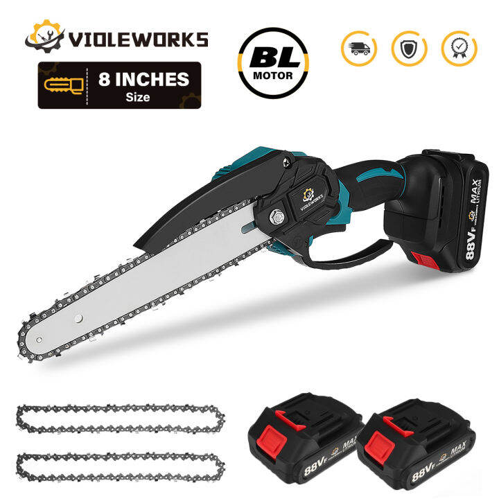 VIOLEWORKS 3000W 8 Inch Brushless Pruning Chainsaw Cordless Handheld
