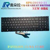 UK-GB KEYBOARD for HP PAVILION 15-DA DB DW 17-BY 17-CA 15-CS CW TPN-C135 C136 laptop black L20193-031