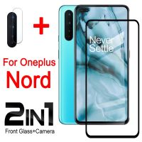 2-in-1 Ultra-thin tpu case Screen Tempered Glass lens film For Oneplus Nord Screen Protector Glass Camera Lens Films For One plus Nord protective Glass