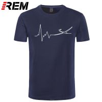 heartbeat glider printed new style summer 100% cotton t shirt men t-shirt tee tops  DAZU