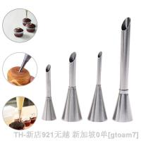 hot【DT】✒☾▧  4pcs Eclair Puff Nozzles Filling Tube Pastry Syringe Piping Tips Baking Accessories  Decorating Tools Mold