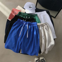 Korean Fashion Loose Summer Cotton Solid Casual Shorts Black Blue Gray Green White