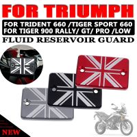 สำหรับ Triumph Trident 660 900เสือ660กีฬา850 Trident660รถจักรยานยนต์อุปกรณ์เสริมสำหรับถังน้ำมันเบรกหน้าอ่างเก็บน้ำฝาน้ำมัน