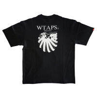 Wtaps เสื้อกีฬาแขนสั้นสบายลำลองอเนกประสงค์,ผ้าฝ้ายพิมพ์ลายต่อต้านสงครามหลวมใหม่