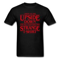 เสื้อยืด พิมพ์ลายโลโก้ I Went To Upside Down สีดํา สําหรับผู้ชาย RVB4