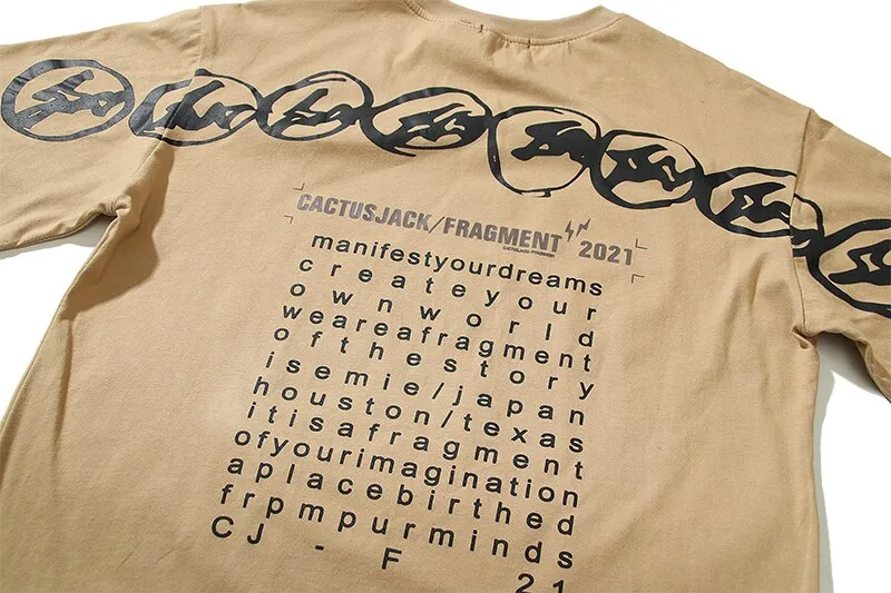 Travis Scott Cactus Jack For Fragment Manifest Urban T Shirt by
