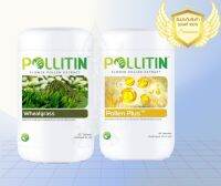 Pollitin ชุดคู่ 2 ste  อาหารเสริมพอลลิติน Pollen Plus + Wheatgrass