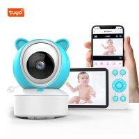 Tuya จอดูแลเด็กเด็กทารก5นิ้ว1080P ไวเลสกล้องวงจรปิด Bebe Nanny VOX HD กล้องภาพกลางคืน PTZ Lullabies อุณหภูมิ Pnkihjg