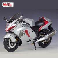 Maisto 1:12 2022 SUZUKI Hayabusa โมเดลแข่งรถมอเตอร์ไซค์ทำจากโลหะโมเดลรถจักรยานยนต์กีฬาแนวสตรีทของขวัญสำหรับเด็ก