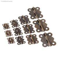 ┅ 10Pcs Cabinet Furniture Hinges Jewelry Wooden Boxes 4 Hole Butterfly Vintage Hinge Furniture Fittings For Door Cabinets