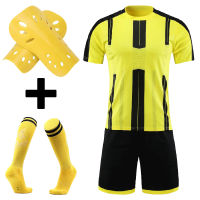 Adult Kids Soccer Jersey Set survetement Football Kit custom Men child Futbol Training Uniforms suits with socks and shin guard