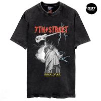 D37 7th Street เสื้อฟอกวินเทจ แบบโอเวอไซส์ (Vintage Oversize) รุ่น VLDR002 S M L XL 2XL 3XL