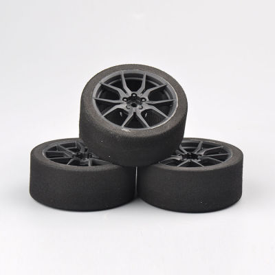 12mm Hex RC Racing Cars Accessories 4Pcs Set Racing Foam Tire Wheel Rim Set For HSP HPI 110 On-road RC Car