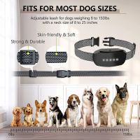 Anti Bark Dog Collar Waterproof Dog Barking Control Device Auto Bark-Stop No Shock Bark Collar With 5 Adjustable Sensitivity