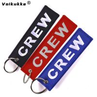 Voikukka Jewelry 3 Colors Letter Crew Both Sides Embroidery Pendant Bag Tags Keychain Wholesale