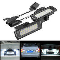 2ชิ้น24SMD LED แสงป้ายทะเบียนสำหรับ VW G Olf 6 VI 5โวลต์ GTI P Assat B6 CC สำหรับที่นั่ง L EON Altea สำหรับ S Koda สุดยอด