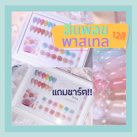 เซตสีเเฟลชพาสเทล 12สี เเถมชาร์ต