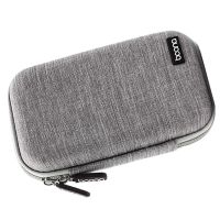 BOONA 2X Portable Storage Box Waterproof Storage Bag for 2.5-Inch Mobile Hard Drive Power Supply USB Drive Data Headset Gray