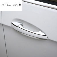 Car Styling Outer Door Bowl And Handle Protective Stickers Covers Trim For Mercedes Benz GLA X156 CLA C117 A B Class Accessories