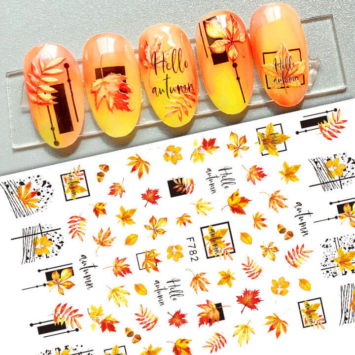 mountain-peak-3d-nail-sticker-nail-art-manicuring-decals-maple-fall-leaf-nail-sticker-yellow-autumn-sliders-diy-decoration-wraps