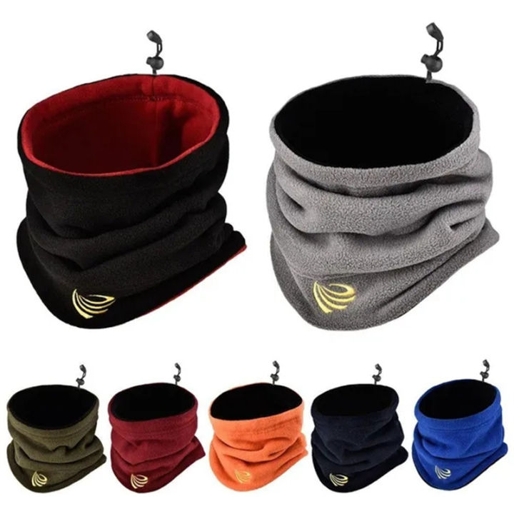 Thermal Fleece Snood Neck Warmer Scarf Warm Winter Ski For Men