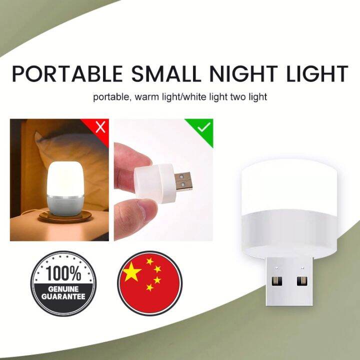 Mini Led Manual on/off Switch Plugin Night Light Bright White Indoor