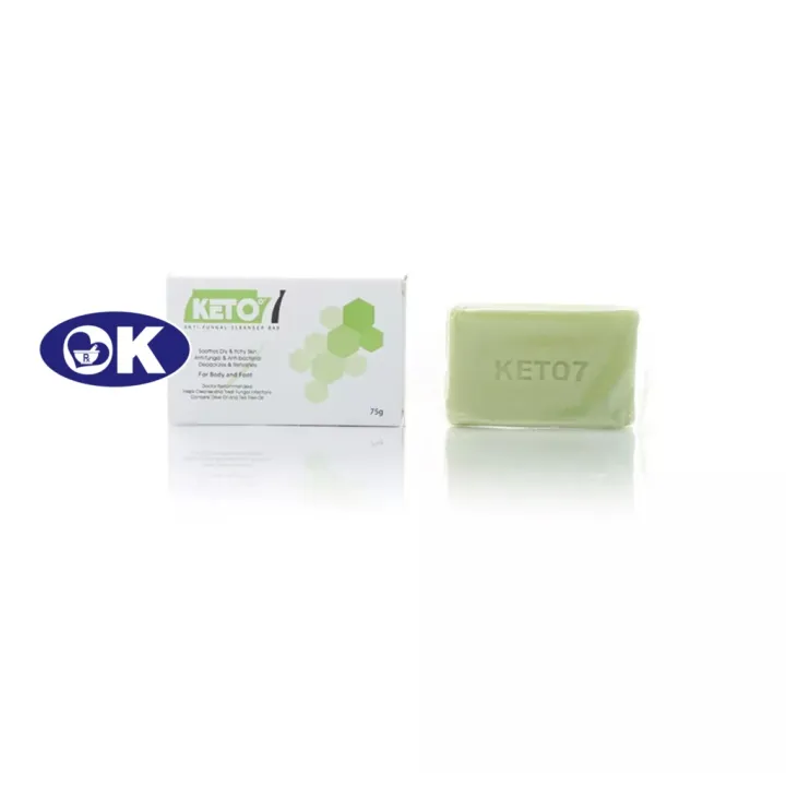 Keto 7 Antifungal Cleanser Bar 75gm Lazada