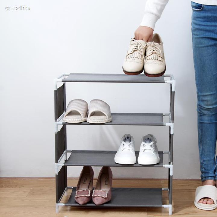 vanzlife-multi-functional-multi-storey-ชั้นวางรองเท้า-organizer-ในครัวเรือนผ้าชั้นเก็บของ-simple-หอพักจังหวัด-space-rack