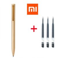 【⊕Good quality⊕】 hou20683 ปากกาโลหะ1ด้าม3หมึกดำ Xiaomi ใหม่ Mijia ปากกาหมึกซึมโลหะพร้อมหมึกเติม3ชิ้นเปลี่ยนได้ Oem พร้อมกล่องขายปลีก