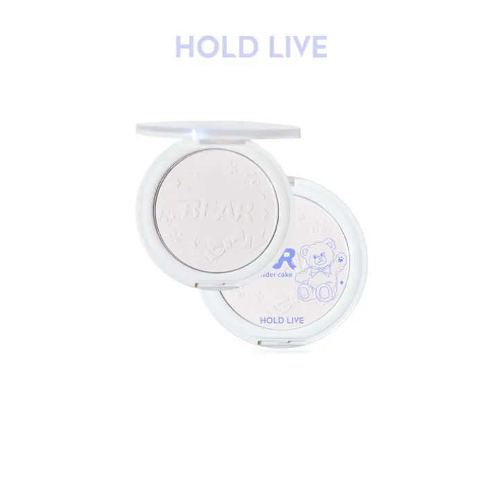 HOLD LIVE小奶熊柔焦粉饼 Bear Face Powder Cake Lazada