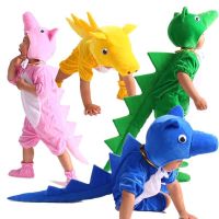 【July Star】 New summer childrens stage performance costumes students short section dinosaur modeling adult parent-child male and female