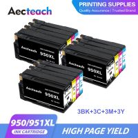 Aecteach ใช้กับ951XL 950XL HP สำหรับ HP950ตลับหมึก950 951 Officejet Pro 8600 8610 8615 8620 8630 8625 8660 8680