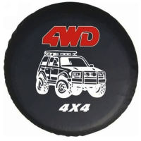 4WD 4X4 PVC หนังอะไหล่ล้อยางกระเป๋า Protector ยางรถ14นิ้วสำหรับ Jeep Hummer 14 "15" 16 "17" นิ้ว