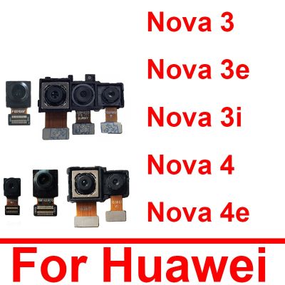 ด้านหลังกล้องด้านหน้าหลัก Flex Cable สําหรับ Huawei Nova 3 3e 3i 4 4e กลับกล้องขนาดใหญ่หันหน้าไปทางกล้องขนาดเล็ก Flex Ribbon Cable Repair Part